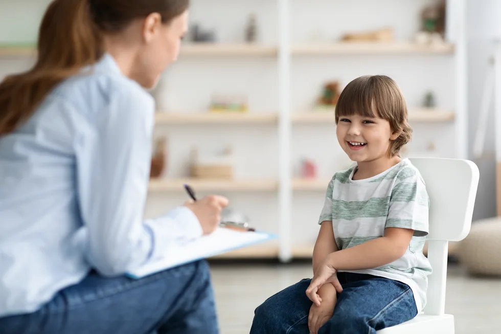 Speech therapy session